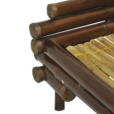 vidaXL Rám postele tmavě hnědý bambus 160 x 200 cm