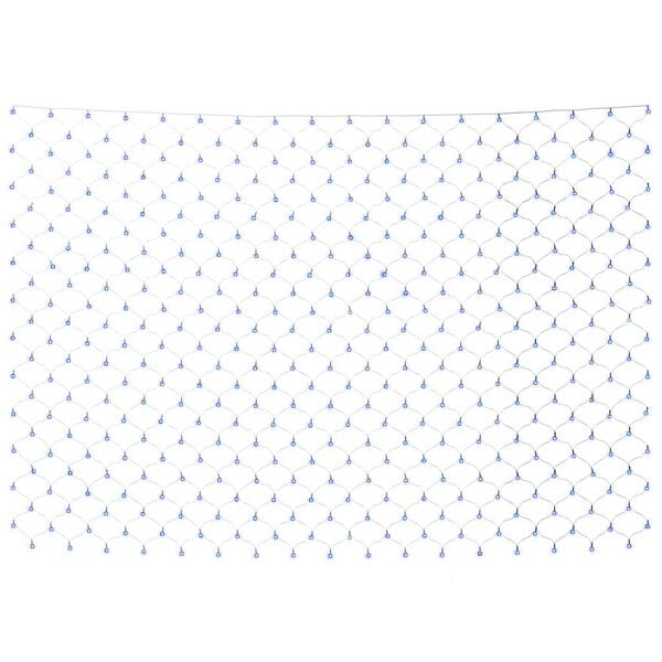 vidaXL V&aacute;nočn&iacute; světeln&aacute; s&iacute;ť modr&aacute; 4 x 4 m 544 LED vnitřn&iacute; i venkovn&iacute;