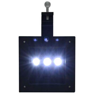 vidaXL Zahradní solární lampy 12 ks LED čtvercové 12 cm černé