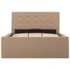 vidaXL Rám postele zvedací úložiště cappuccino umělá kůže 90 x 200 cm