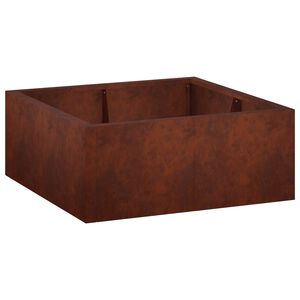 vidaXL Opěrn&aacute; zeď 4 ks 100 x 100 x 40 cm Povětrnostně odoln&aacute; ocel