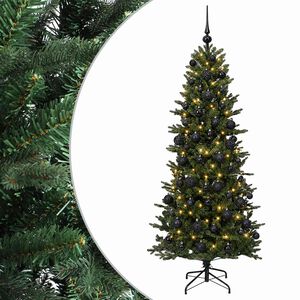 vidaXL Uměl&yacute; v&aacute;nočn&iacute; stromek s v&aacute;nočn&iacute;mi koulemi 180 cm 300 LED