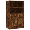 vidaXL Skř&iacute;ň highboard kouřov&yacute; dub 60 x 35,5 x 103,5 kompozitn&iacute; dřevo