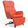 vidaXL Relaxačn&iacute; křeslo s podnožkou červen&eacute; uměl&aacute; kůže