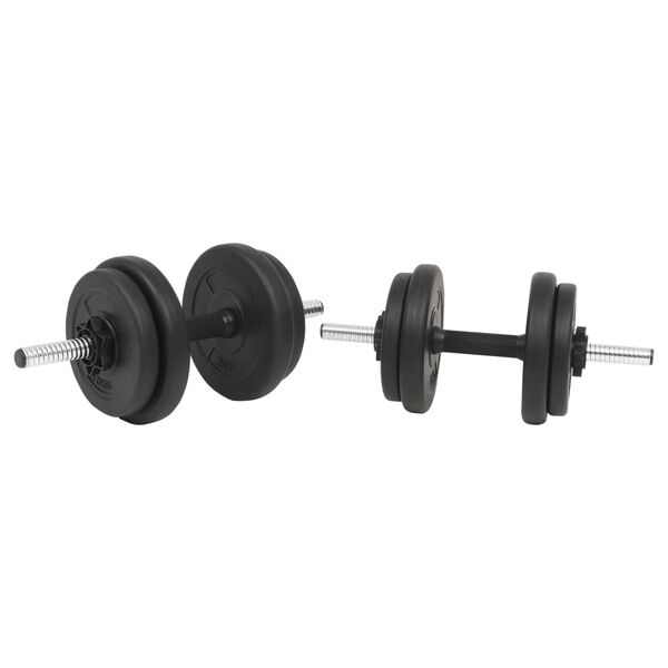 vidaXL Sada činek barbell a dumbbell, 30 kg