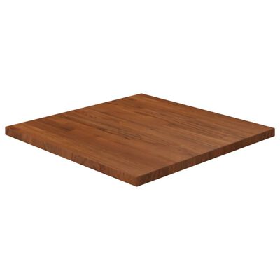 vidaXL Čtvercová stolní deska tmavě hnědá 60x60x2,5 cm ošetřený dub