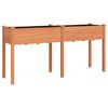 vidaXL Truhl&iacute;k s vložkou hněd&yacute; 161 x 45 x 76 cm masivn&iacute; jedlov&eacute; dřevo