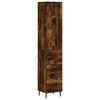 vidaXL Skř&iacute;ň highboard kouřov&yacute; dub 34,5 x 34 x 180 cm kompozitn&iacute; dřevo