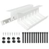 vidaXL Tray na kabely pod stolem 2 ks B&iacute;l&aacute; 44 x 11,5 x 13,5 cm Ocel