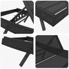 vidaXL Sluneční lehátka 3 pcs Černá 40 x 40 x 40.5 cm polyratan