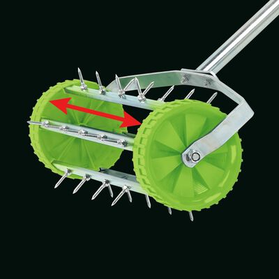 Draper Tools Válcový provzdušňovač trávníku s hroty 450 mm zelený