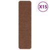 vidaXL Protiskluzov&eacute; podložky na schody 15 ks 75 x 20 cm Žlut&aacute; PP