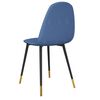 vidaXL J&iacute;deln&iacute; židle 2 ks modr&eacute; textil