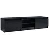 vidaXL TV stolek čern&yacute; s vysok&yacute;m leskem 140 x 40 x 35,5 cm dřevotř&iacute;ska