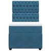 vidaXL Box spring postel s matrac&iacute; modr&aacute; 80 x 200 cm samet