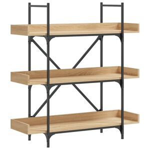vidaXL Knihovna se 3 policemi dub sonoma 100 x 33 x 108,5 cm kompozit