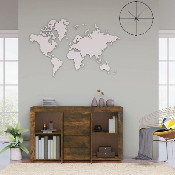 vidaXL Př&iacute;born&iacute;k kouřov&yacute; dub 120 x 36 x 69 cm kompozitn&iacute; dřevo