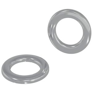 vidaXL Podložky 2 ks Stř&iacute;brn&aacute; 10 x 10 x 0,8 mm Železo