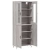 vidaXL Skř&iacute;ň highboard &scaron;ed&aacute; sonoma 69,5 x 34 x 180 cm kompozitn&iacute; dřevo
