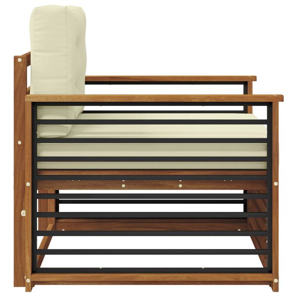 vidaXL Venkovn&iacute; pohovkov&aacute; souprava Masivn&iacute; ak&aacute;ciov&eacute; dřevo a polyester