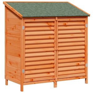 vidaXL Zahradn&iacute; shed Hněd&aacute; 106 x 56 x 113,5 cm Masivn&iacute; jedlov&eacute; dřevo