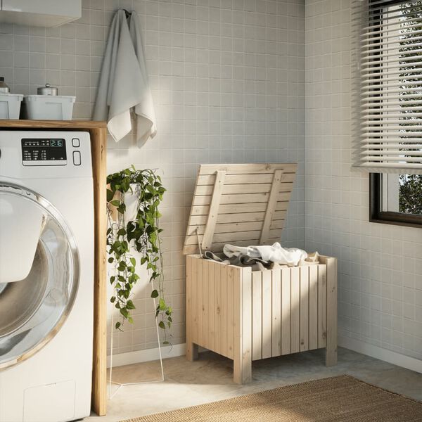 vidaXL Úložný box s víkem RANA 60 x 49 x 54 cm masivní borové dřevo