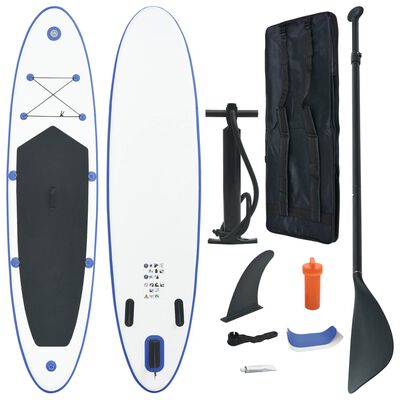 vidaXL Nafukovací SUP paddleboard s příslušenstvím modro-bílý