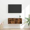 vidaXL TV wall cabinet N&aacute;stěnn&yacute; Kouřov&yacute; dub 78,5 x 31 x 29,5 cm