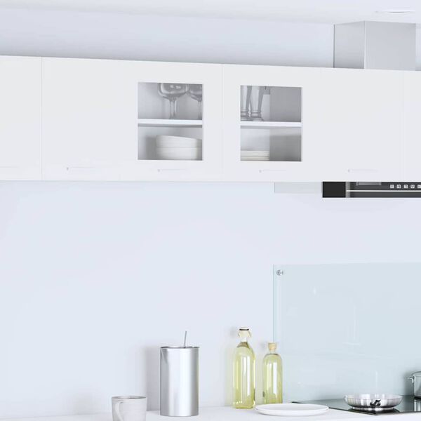 vidaXL Z&aacute;věsn&aacute; skř&iacute;ňka se dveřmi B&iacute;l&aacute; 80 x 31 x 40 cm kompozitn&iacute; dřevo