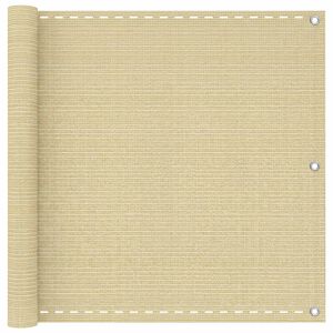 vidaXL Balkonov&aacute; clona B&eacute;žov&aacute; 75 x 800 cm HDPE a hlin&iacute;k
