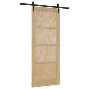 vidaXL Posuvn&eacute; dveře ORKDAL 86 x 211 cm Masivn&iacute; borovicov&eacute; dřevo