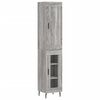 vidaXL Skř&iacute;ň highboard &scaron;ed&aacute; sonoma 34,5 x 34 x 180 cm kompozitn&iacute; dřevo