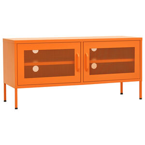 vidaXL TV skř&iacute;ňka oranžov&aacute; 105 x 35 x 50 cm ocel