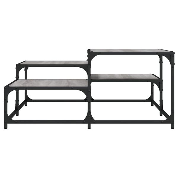 vidaXL Konferenční stolek šedý sonoma 87,5x87,5x40 cm kompozitní dřevo