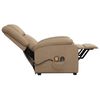 vidaXL Zvedac&iacute; mas&aacute;žn&iacute; křeslo cappuccino uměl&aacute; kůže
