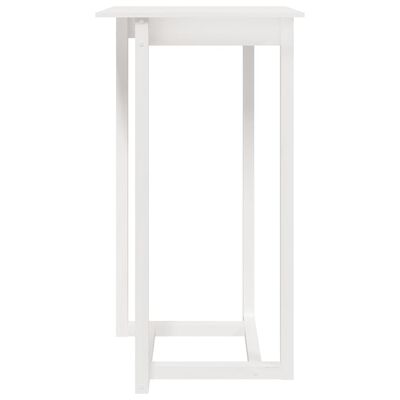 vidaXL Barový stolek bílý 60 x 60 x 110 cm masivní borové dřevo