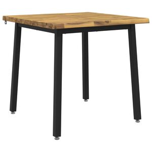 vidaXL 60 x 55 x 75 cm Masivn&iacute; ak&aacute;tov&eacute; dřevo B&iacute;l&aacute; a čern&aacute; Obd&eacute;ln&iacute;kov&yacute;