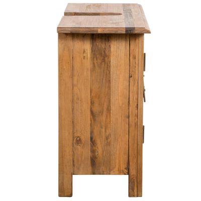 vidaXL Koupelnová skříňka pod umyvadlo masivní borové dřevo 70x32x63cm