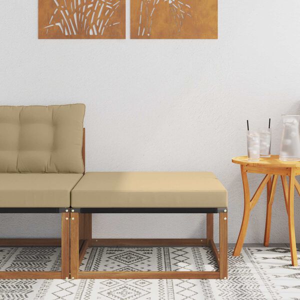 vidaXL Outdoor Hocker Masivn&iacute; ak&aacute;tov&eacute; dřevo Př&iacute;rodn&iacute;