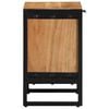 vidaXL Nočn&iacute; stolek Hněd&aacute; 40 x 30 x 50 cm Masivn&iacute; ak&aacute;ciov&eacute; dřevo a kov