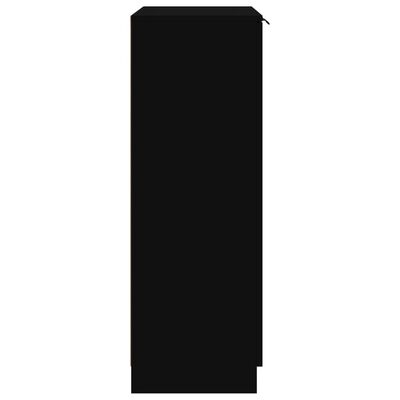 vidaXL Botník černý 59 x 35 x 100 cm kompozitní dřevo