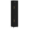 vidaXL Skř&iacute;ň highboard čern&aacute; 34,5 x 34 x 180 cm kompozitn&iacute; dřevo