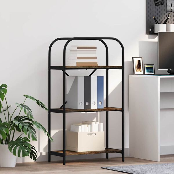 vidaXL Knihovna Kouřov&yacute; dub 60 x 30 x 109 cm Kompozitn&iacute; dřevo