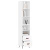 vidaXL Skř&iacute;ň highboard b&iacute;l&aacute; s vysok&yacute;m leskem 34,5x34x180 cm kompozit
