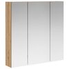 vidaXL Koupelnov&aacute; zrcadlov&aacute; skř&iacute;ň Uměleck&yacute; dub 70 x 14,5 x 70 cm