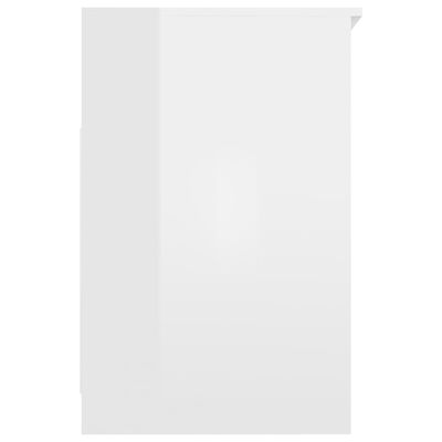 vidaXL Psací stůl bílý s vysokým leskem 140 x 50 x 76 cm dřevotříska