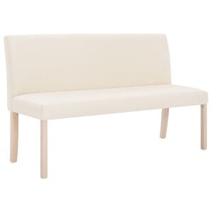 vidaXL Lavice 139,5 cm kr&eacute;mov&aacute; polyester