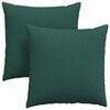 vidaXL Pohovkov&eacute; pol&scaron;t&aacute;ře 2 ks textil Tmavě zelen&aacute; 80 x 80 cm