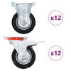 vidaXL 24 ks pojezdov&aacute; kolečka 100 mm