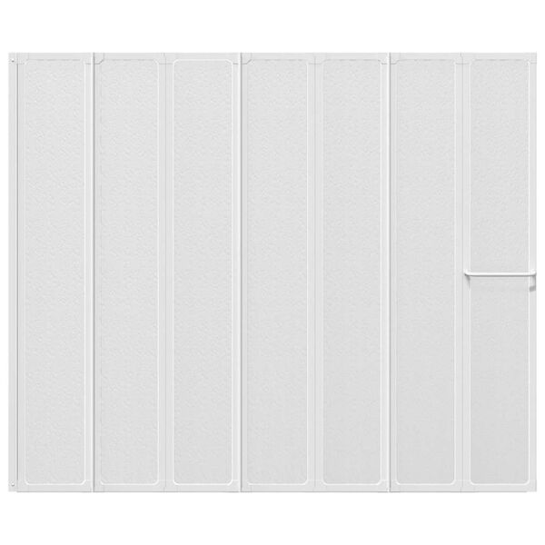 Sprchov&aacute; z&aacute;stěna 140 x 167 cm , 7 skl&aacute;dac&iacute;ch panelů , drž&aacute;k na ručn&iacute;k